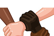 Multi-Ethnic Hands, a Person Illustration by MISS CHATZ (Thumbnail 3 of 3)