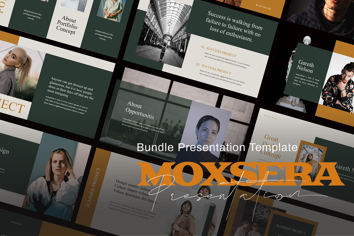 Moxsera Bundle Presentation Template, a Presentation Template by merakistd (Photo 1 of 10)