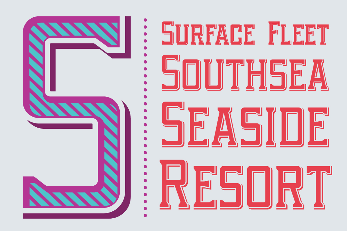 Portsmouth, a Font by Rocket Type (Photo 9 of 9)