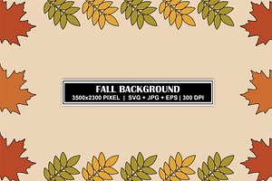 Autumn Leaves Botanical Background
