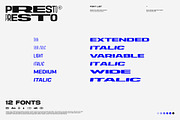 Presto, a Sans Serif Font by TypeJuice™ (Thumbnail 3 of 9)