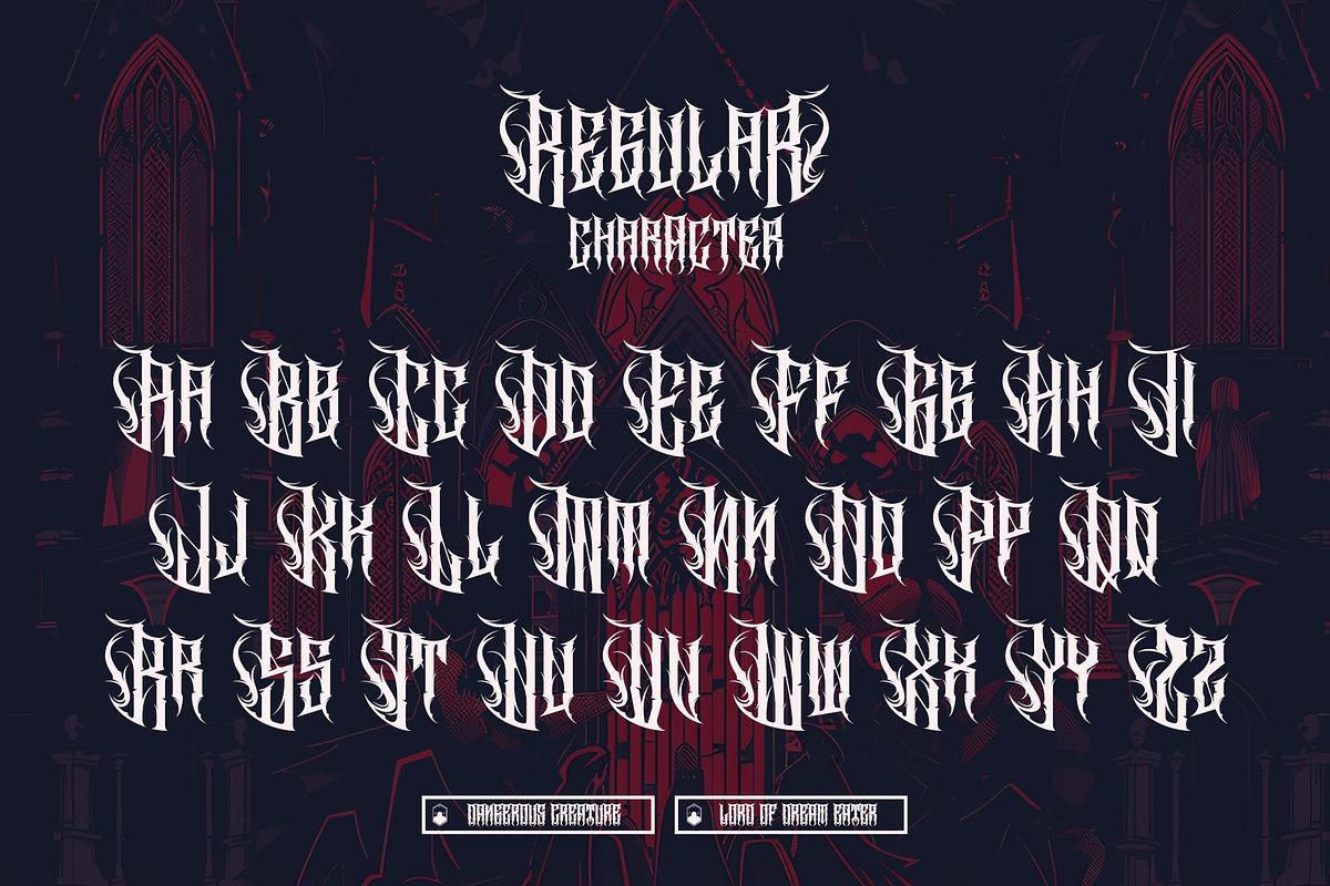 Cathedrave – Gothic Blackleter Font, a Blackletter Font by Letterara (Photo 12 of 15)