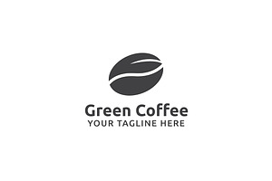 Green Coffee Logo Template