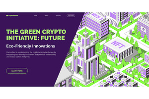 Innovations Crypto City Concept Bann, an Object Graphic by 35lab