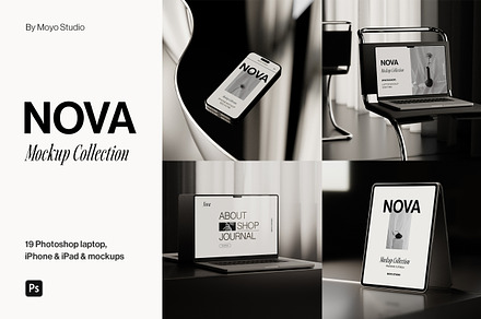 19 iPhone, iPad, MacBook Mockups, an iPhone Mockup by Moyo Studio