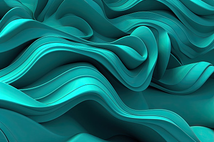 Teal 3D backdrop with seamless loops, organic patterns, dreamlike abstraction r, a Wallpaper Photo by José Manuel Gelpi