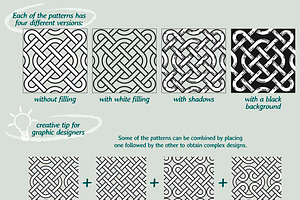 Celtic Knots Seamless Patterns