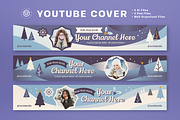 Blue Modern Winter YouTube Cover, a Social Media Template by graphicook (Thumbnail 2 of 3)