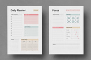 Modern Weekly Planner Template, a Stationery Template by MightyDesign (Thumbnail 1 of 8)