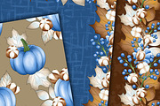 Autumn pumpkins, a Pattern Graphic by DarinaDigital (Thumbnail 4 of 6)