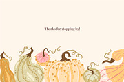 Textured Autumn Pumpkins collection, a Seasonal Illustration by Svitlana Kharchuk (Thumbnail 12 of 12)