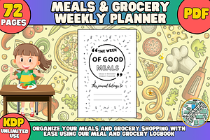 Meals & Grocery Weekly Planner