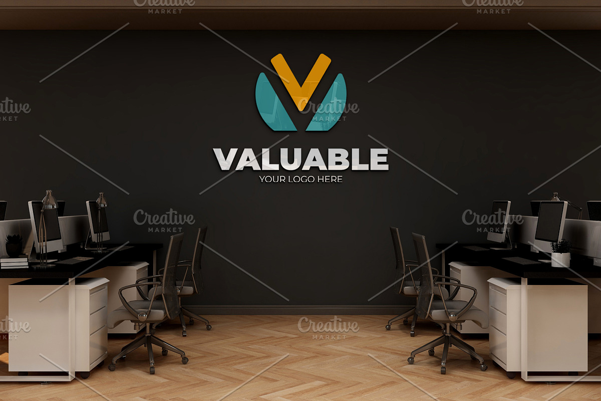 PSD Logo Mockup in Modern Office, a Product Mockup by Ayy (Photo 18 of 24)
