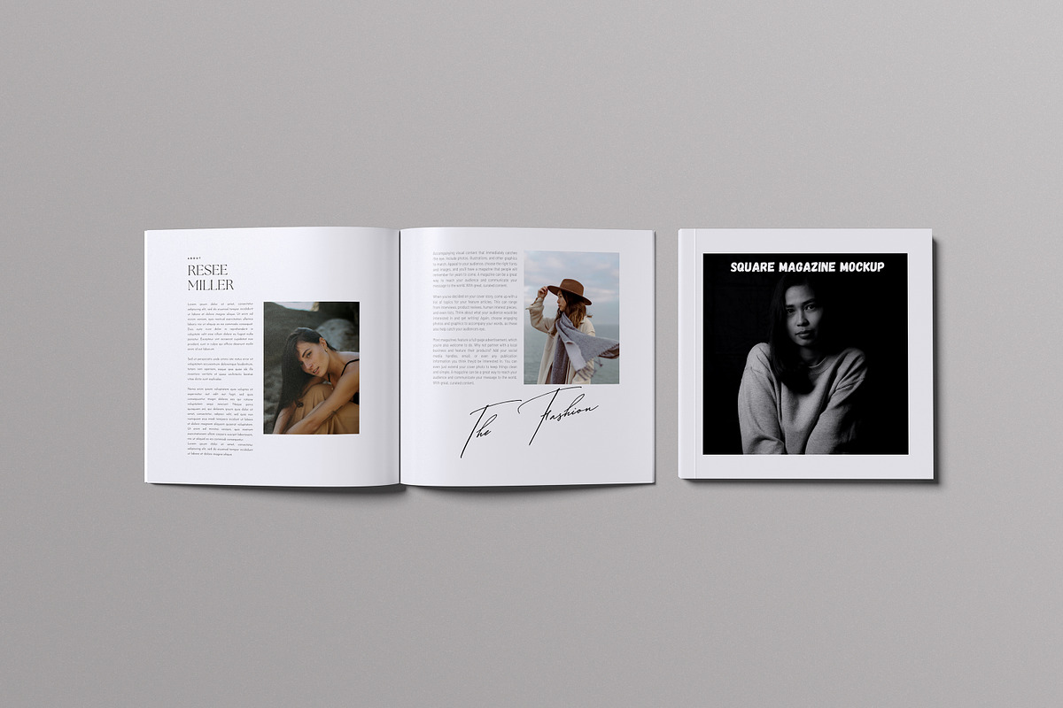 High-Quality Square Book Mockup, a Books & Magazine Mockup by swsi-studio (Photo 3 of 7)