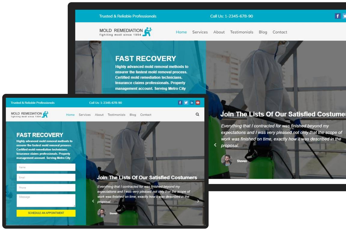 Mold Remediation WordPress Theme preview 5