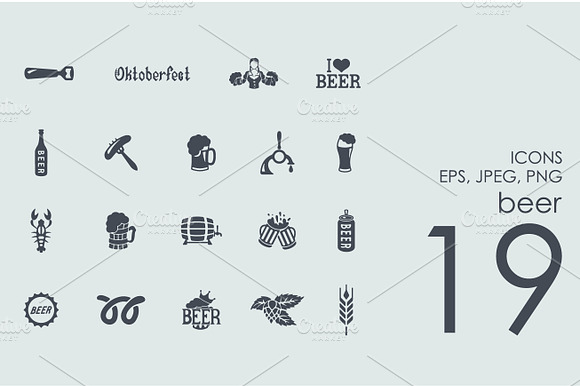 19 Beer Icons