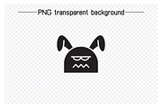 Annoyed Rabbit Emojis, an Animal Illustration by Designfour (Thumbnail 6 of 7)