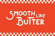 Retro foodie Handdrawn Font Kimchi, a Font by Courtney Flannagan Design (Thumbnail 4 of 9)