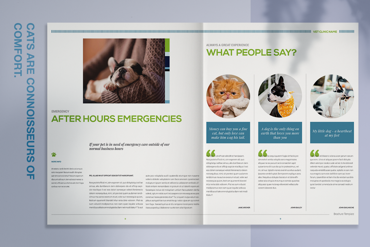 Veterinary Clinic Brochure, a Brochure Template by Boris Cupac (Photo 5 of 11)