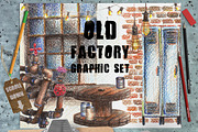 Vintage Factory Graphic Set, a Texture Illustration by WBS Design (Thumbnail 1 of 5)