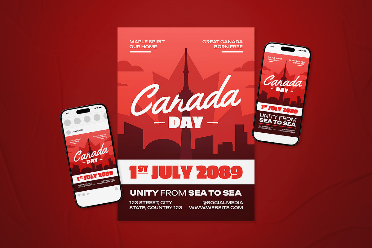 Canada Day Celebration Flyer Set, a Flyer Template by The Good Store (Photo 1 of 2)