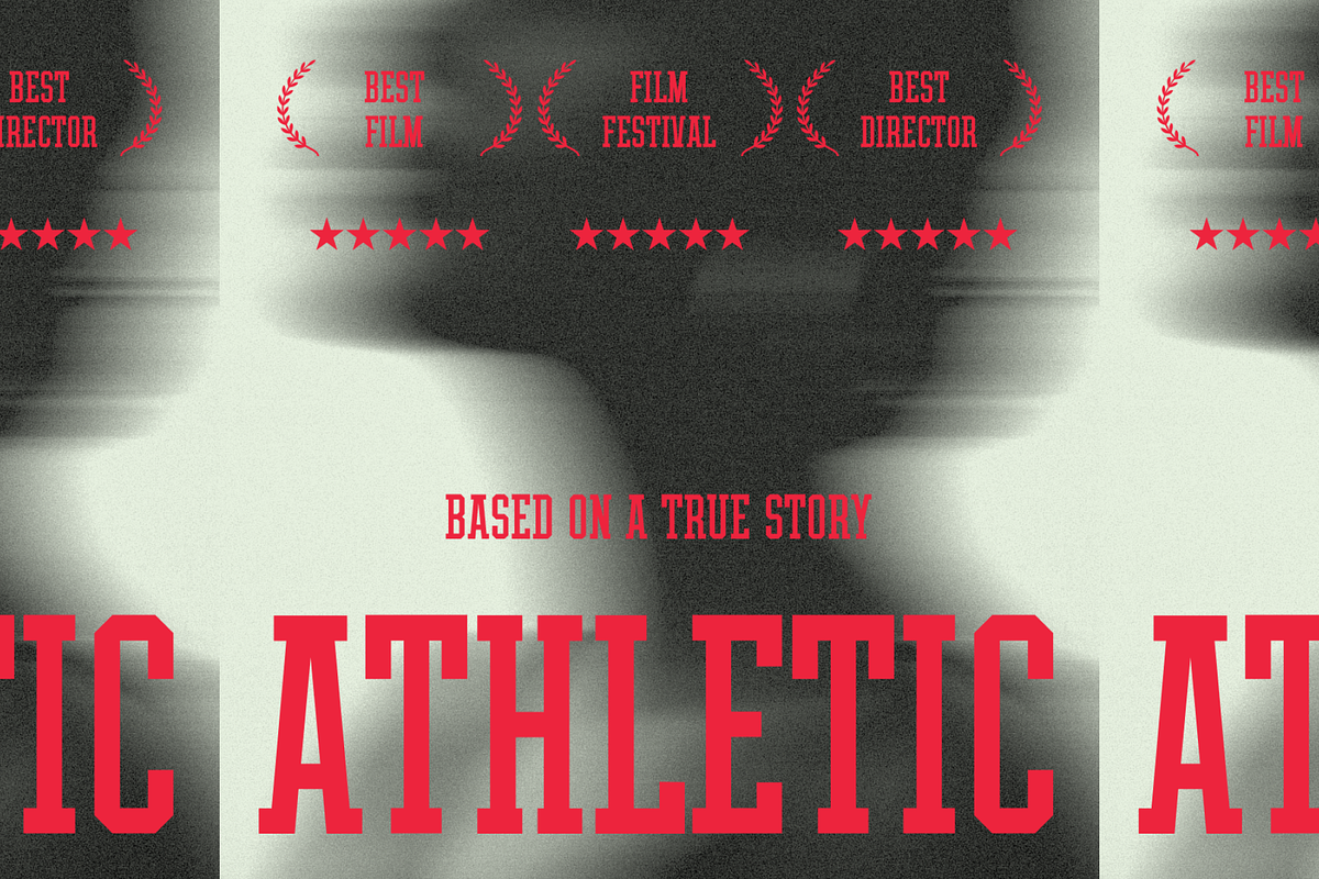 THE ATHLETIC FONT, a Serif Font by THE BOLD FONT. (Photo 17 of 18)