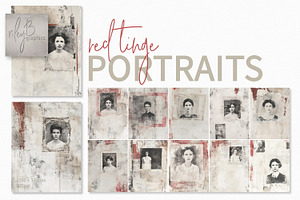 Red Tinge Portraits, a Decorative Illustration by rileyBgraphics