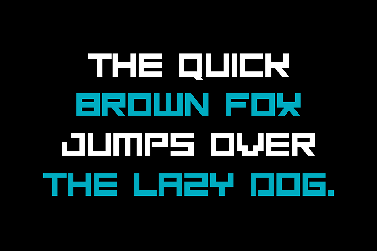Quareg Square Block Typeface, a Sans Serif Font by alpercakici (Photo 8 of 9)