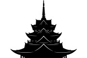Pagoda Temple Silhouette, an Object Graphic by Creativeshirt (Thumbnail 15 of 20)