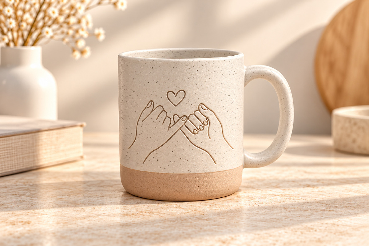 Minimalist Promise Mug STL File, a Furniture 3D Model by Layerology (Photo 3 of 4)