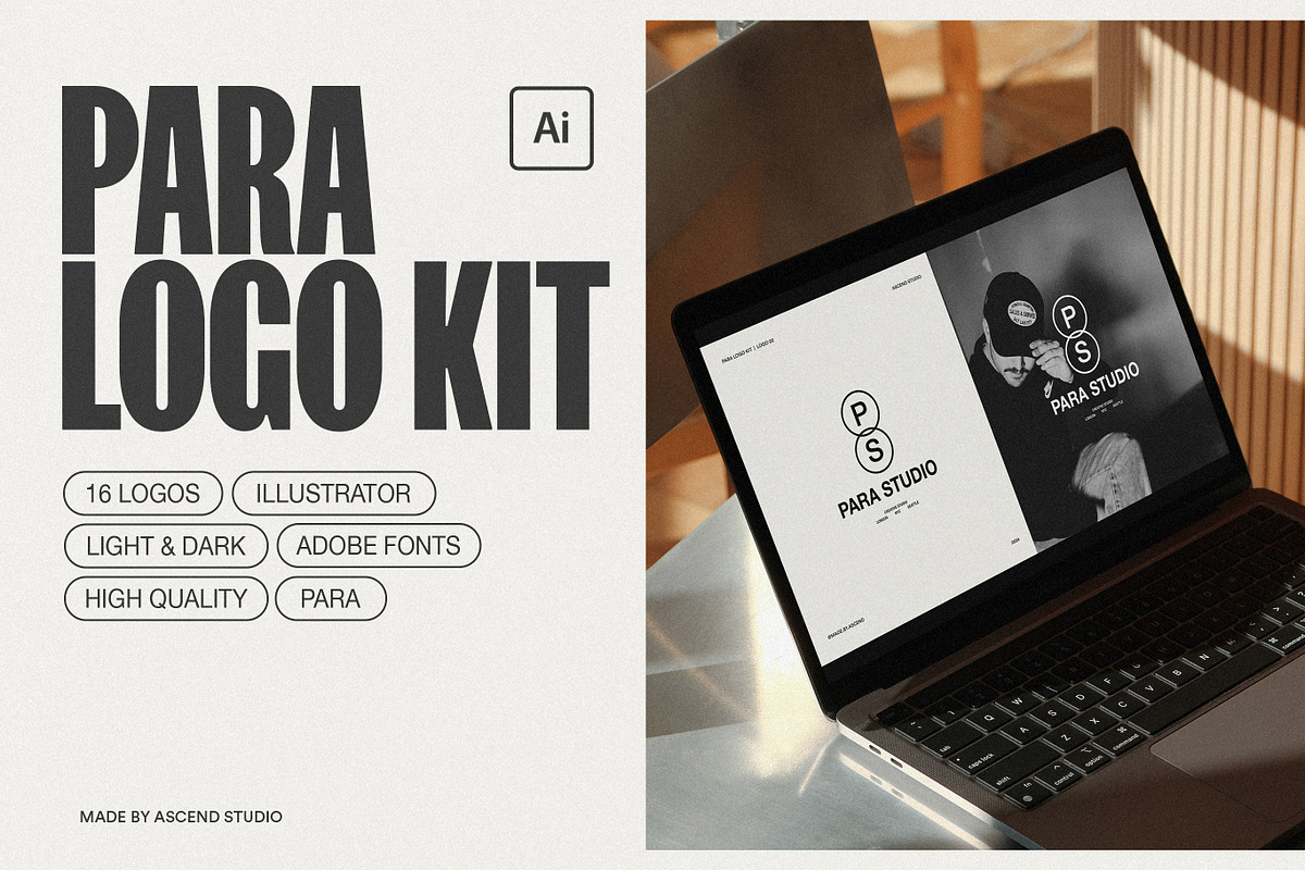 PARA Agency Logo Kit Template, a Branding & Logo Template by Ascend Studio (Photo 2 of 9)
