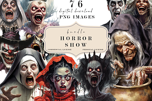 Scary Horror Monsters Creepy Clipart, a Person Photo by Redwood Digital Art