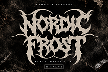 Nordic Frost | Black Metal Font