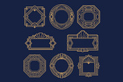 Art Deco 15 Emblems, a Decorative Illustration by Stanislav Kharchevskyi (Thumbnail 2 of 3)