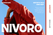 Nivoro – Aesthetic Bold Sans Serif, a Sans Serif Font by overlaytemplates (Thumbnail 1 of 5)