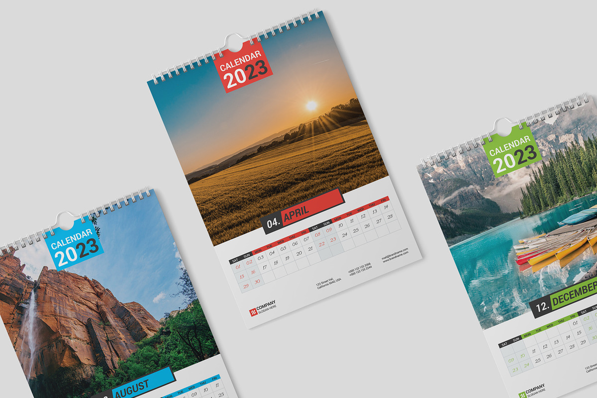 Wall Calendar 2023, a Templates & Theme by alimran24 (Photo 6 of 8)
