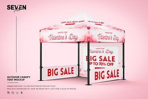 Outdoor Canopy Tent Mockup Set