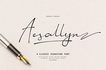 Aesallyn | Classic Signature Font