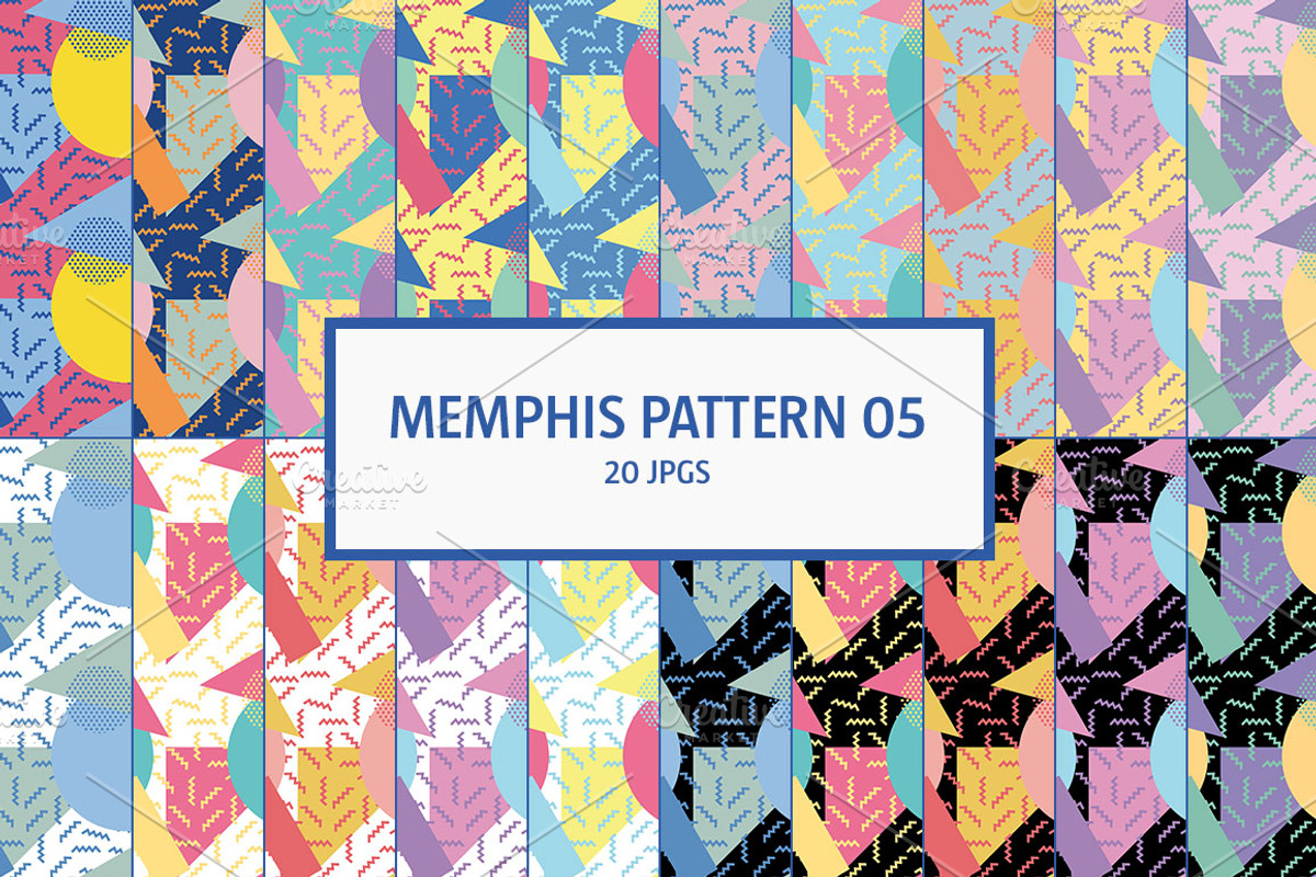 MEMPHIS STYLE, a Pattern Graphic by BÉZIER SQUAD (Photo 7 of 9)