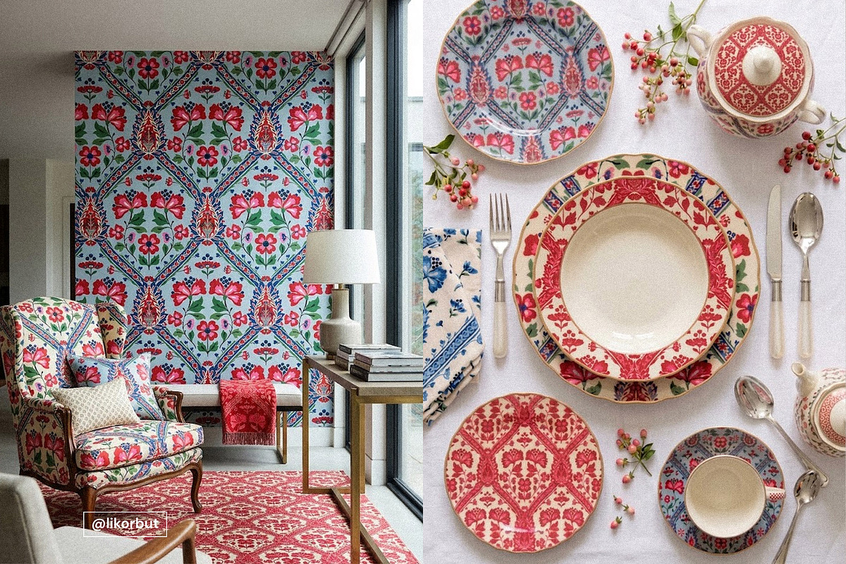 Bazaar Floral Damask Elegant Pattern, a Pattern Graphic by likorbut (Photo 7 of 12)