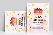 Birthday Party Invitation Template, a Flyer Template by MightyDesign (Thumbnail 1 of 6)