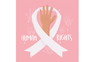 human rights day celebration, an Illustration by studiogstock