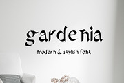 Gardenia - modern font, a Serif Font by Sk designs (Thumbnail 1 of 5)