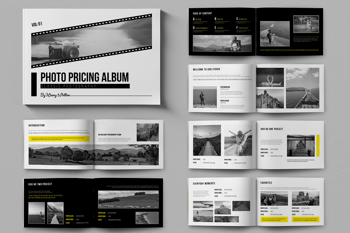 Photo Pricing Album Template Layout, a Magazine Template by ContestDesign (Photo 1 of 5)