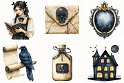Beige & Black Halloween Clipart, an Illustration by OK Design (Thumbnail 5 of 5)