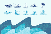 Watersport Vector Illustrations, a Sport Illustration by Rasgood (Thumbnail 5 of 10)