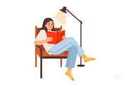Booklovers | People with books, a Person Illustration by vik.stock (Thumbnail 5 of 6)