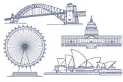 World's Famous Landmarks / Monuments, an Empty State Illustration by Creative Stall (Thumbnail 3 of 5)