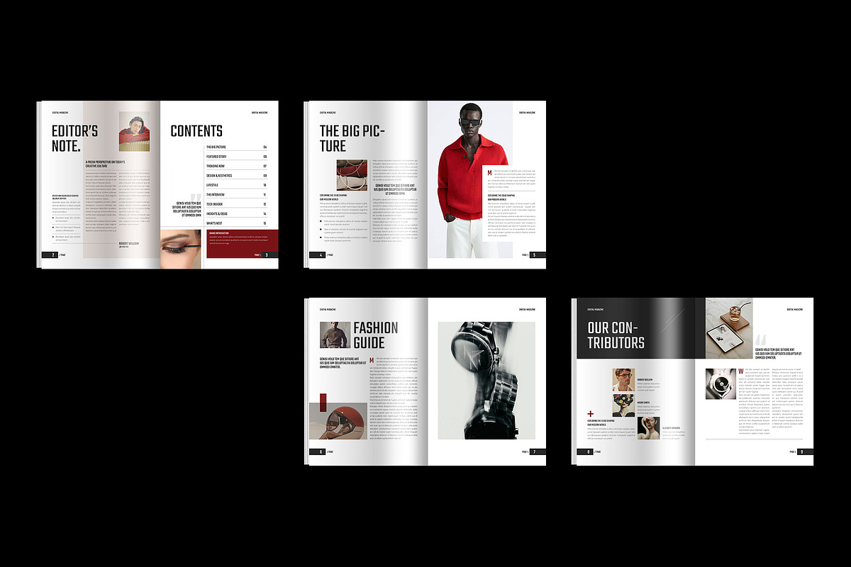 Magazine Template | Canva Layout, a Magazine Template by Spark_Creative (Photo 12 of 14)