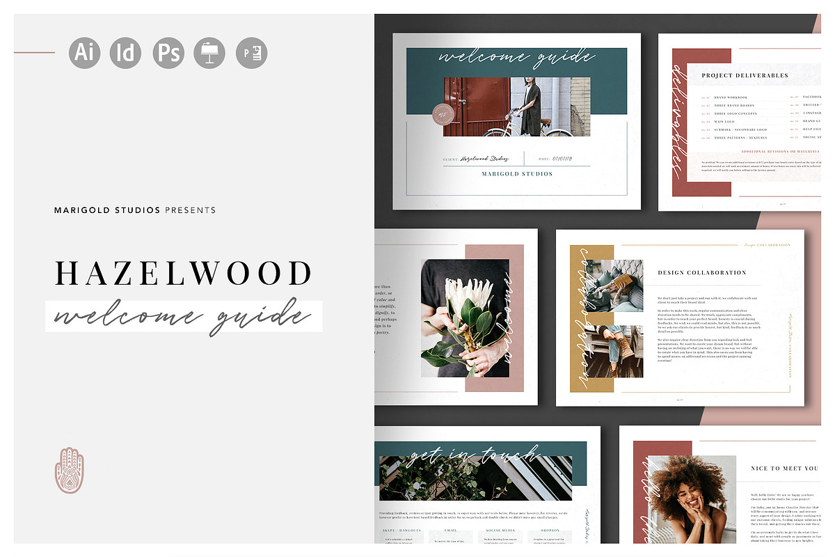 HAZELWOOD | Welcome Guide, a Presentation Template by Marigold Studios (Photo 1 of 8)